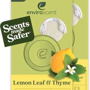 Enviroscent Recambios de ambientador no tóxico (hoja de limón y tomillo) Ambientador enchufable para el hogar  Recambios de aceite esencial para Enviroscent Recambios de ambientador no tóxico (hoja de limón y tomillo) Ambientador enchufable para el hogar  Recambios de aceite esencial para