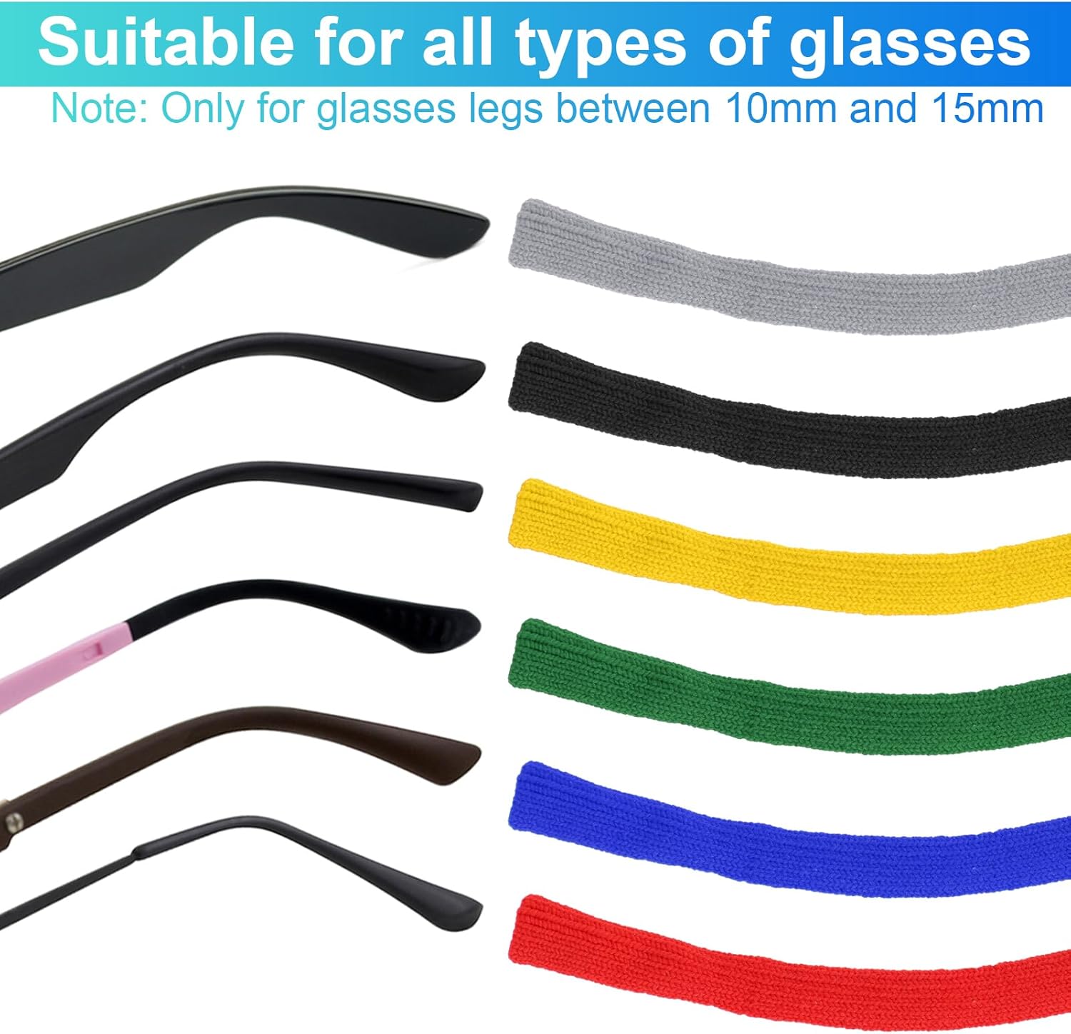 Adjustable Glasses Strap, Anti Slip Eyeglasses Holder Straps Glasses Neck Lanyard Cord Sports Sunglasses Retainer