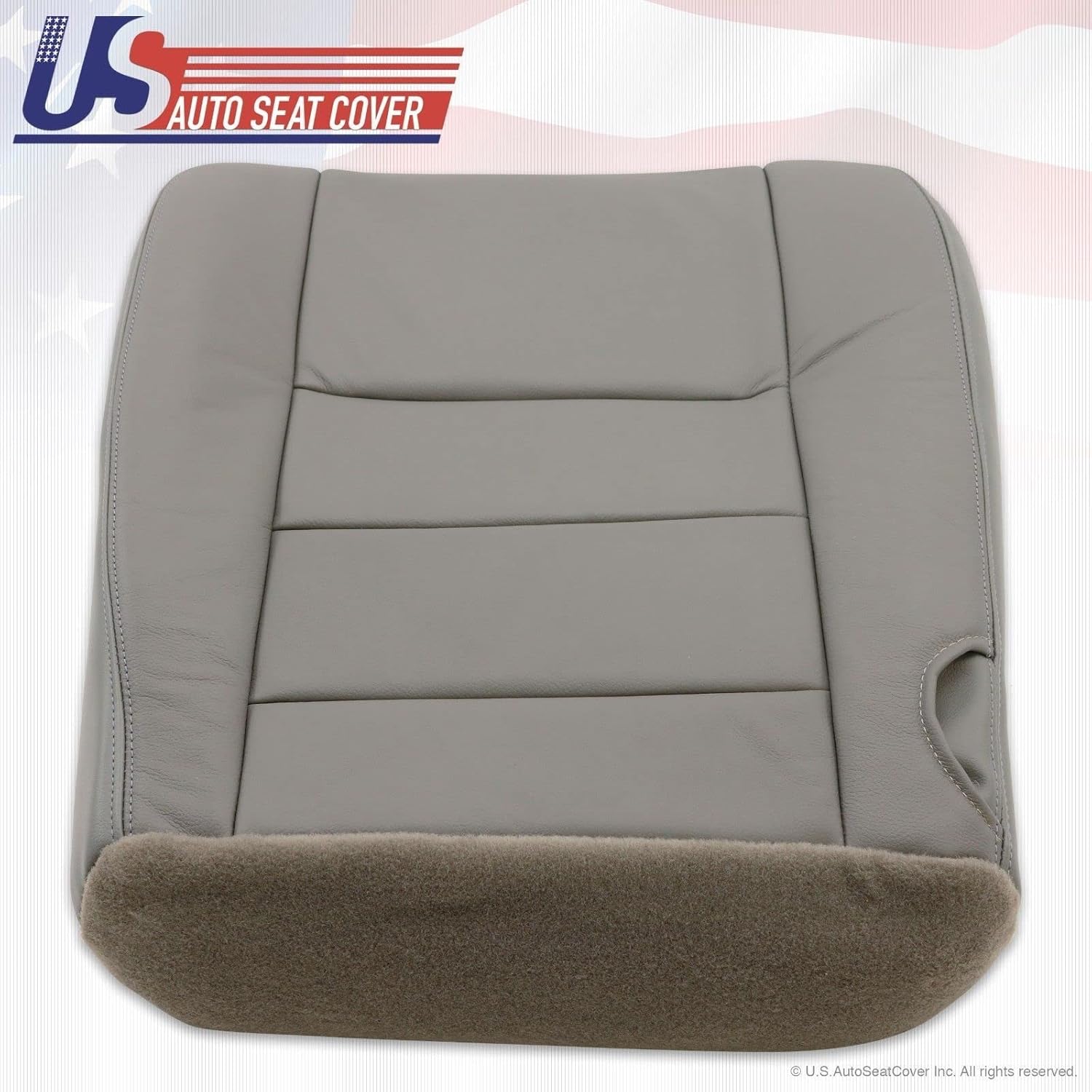 2002 03 04 05 06 07 para Ford F250 F-350 Lariat Cubierta de asiento inferior gris todo vinilo