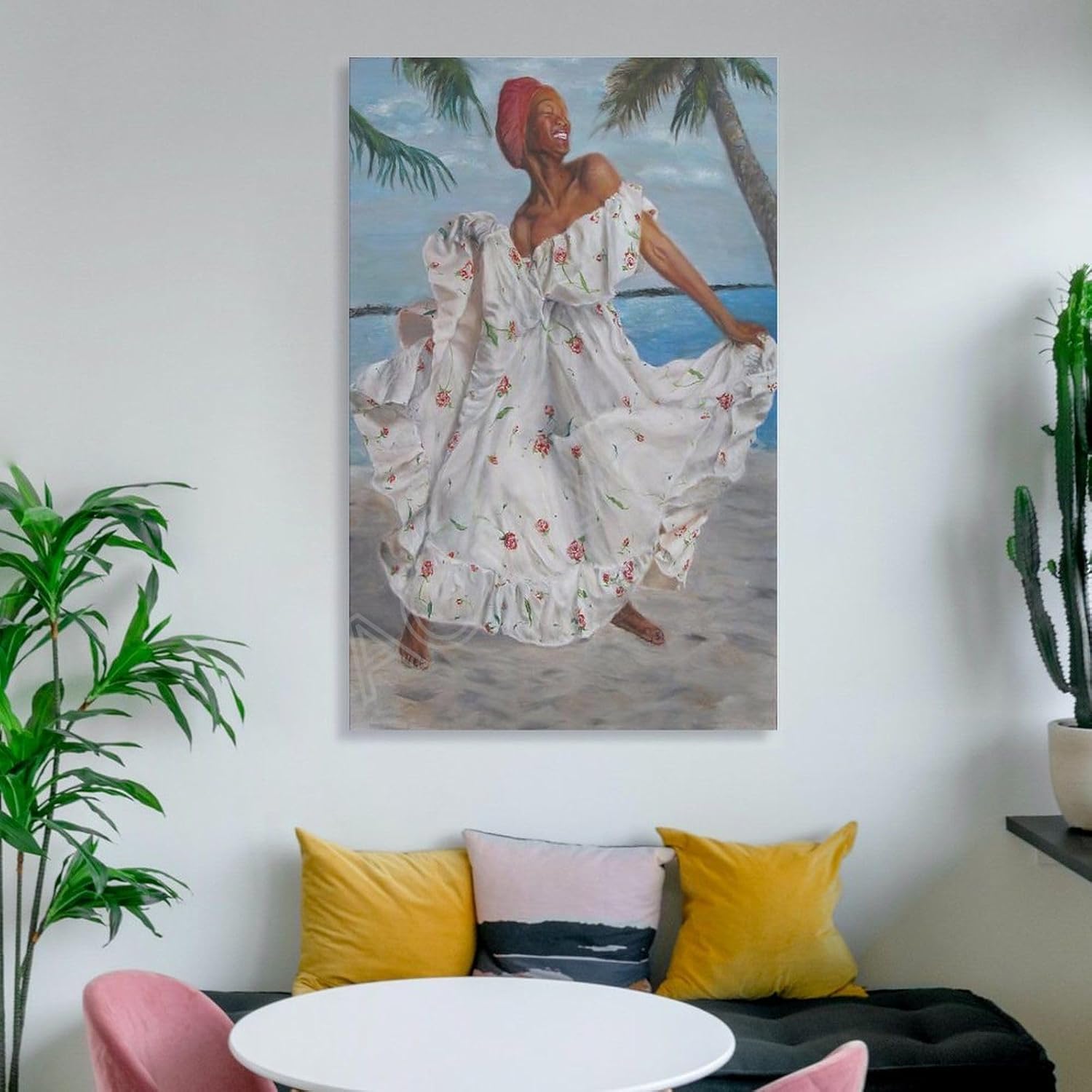 MOJDI Bonnie ODonnell’s Good Morning Happy Saturday Jamaican Dancer – Póster artístico, pintura en lienzo para dormitorio, sala de estar, decoración