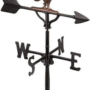 Decoración de techo de veleta 3D de aluminio de 32 pulgadas (color negro aceitado) Decoración de techo de veleta 3D de aluminio de 32 pulgadas (color negro aceitado)