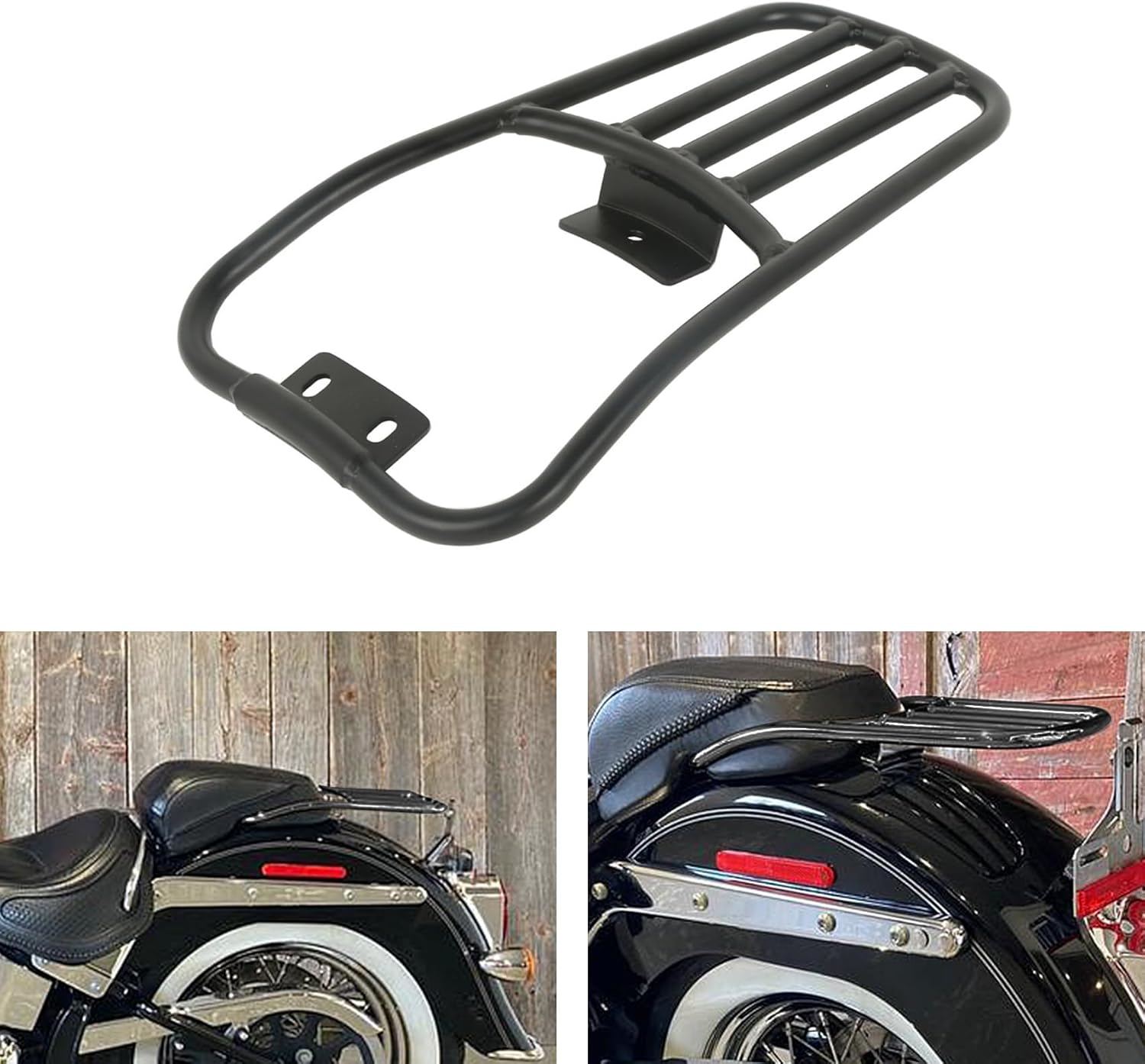 TCT-MOTORPARTS Kit de montaje de portaequipajes para guardabarros trasero para Harley Softail Deluxe FLSTN 2005-2017