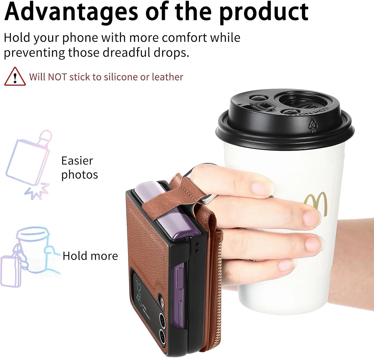 Asuwish Compatible con Samsung Galaxy Z Flip 3 5G 2021 – Funda tipo cartera y ranura para tarjetas, anillo con cierre magnético, a prueba de golpes,