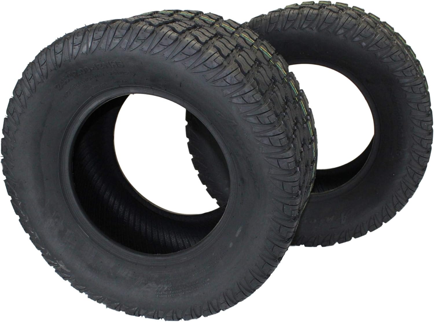 Juego de 2 neumáticos de 4 capas ATW-020 de 24×12.00-12 para césped y jardín
