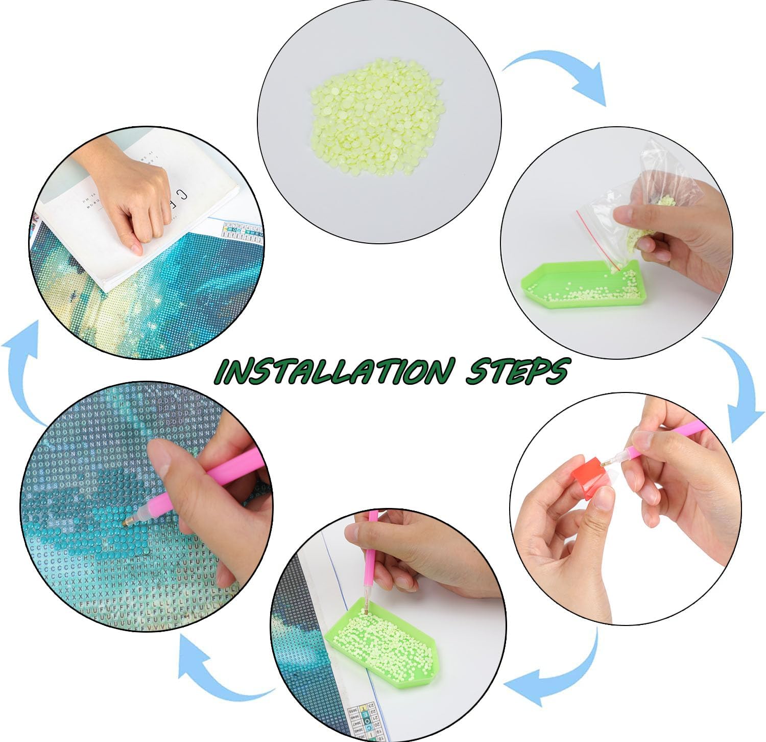 Kits de pintura de diamante 5D para bricolaje, bichón frise, perro blanco, taladros completos, lienzo, suministros de manualidades para decoración