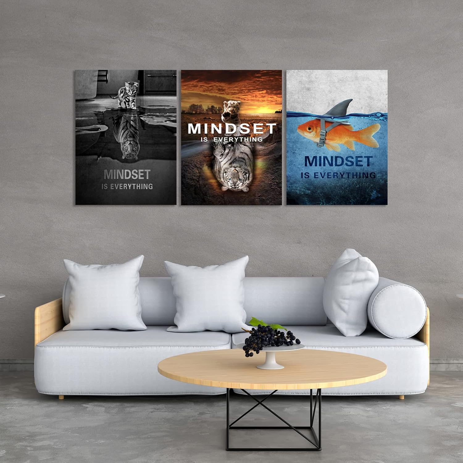 Éxito – Pintura inspiradora para pared, decoración de pared de oficina, lienzo motivacional para pared, póster negro positivo inspirador,