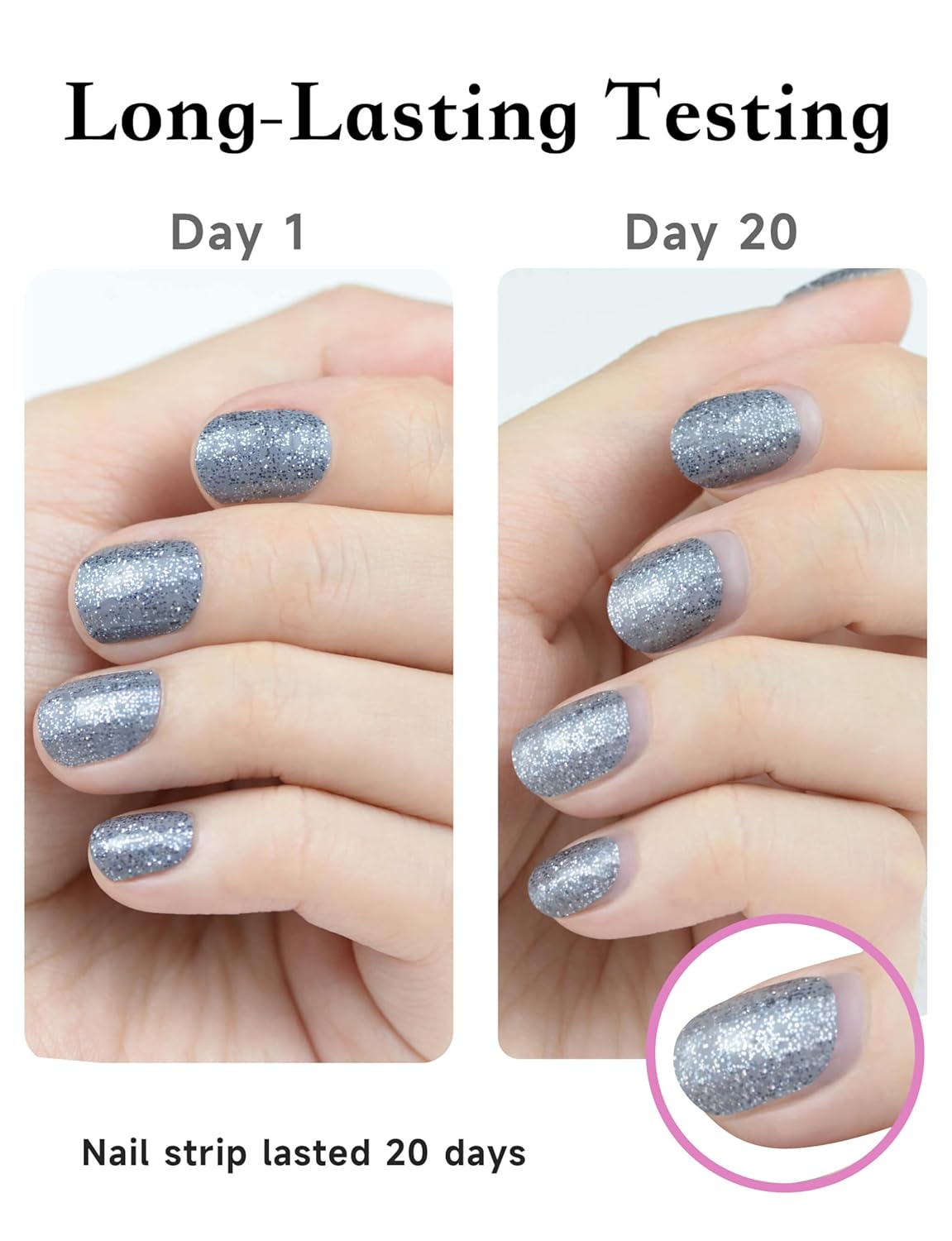 Tiras de esmalte de uñas de gel, 22 envolturas de uñas, calcomanías de uñas de gel, tiras de uñas de gel, larga duración, calidad de salón