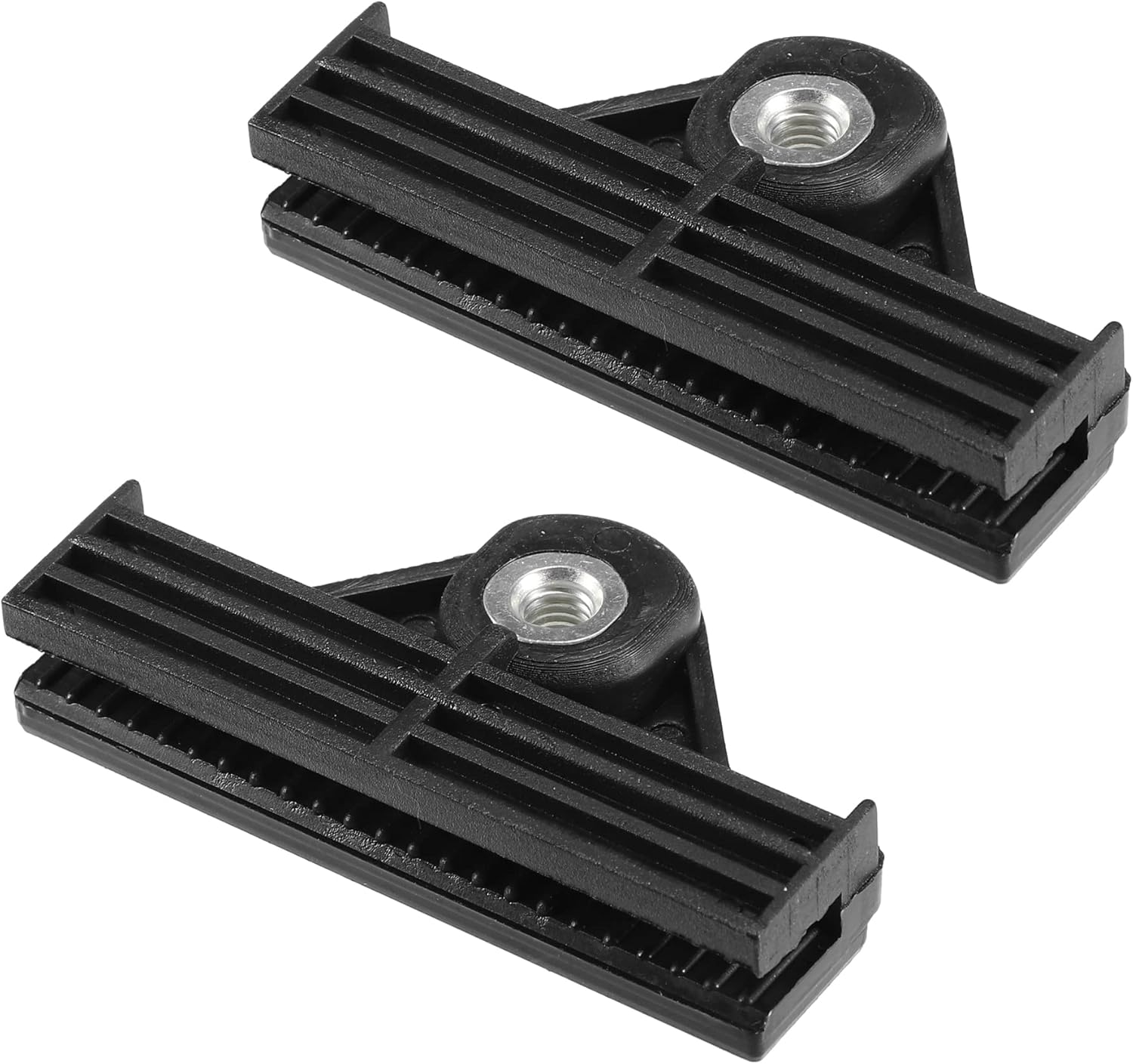 2 clips de retención de canal de vidrio para puerta de ventana, 2.76 x 1.46 x 0.47 pulgadas, clip universal para regulador de vidrio, para