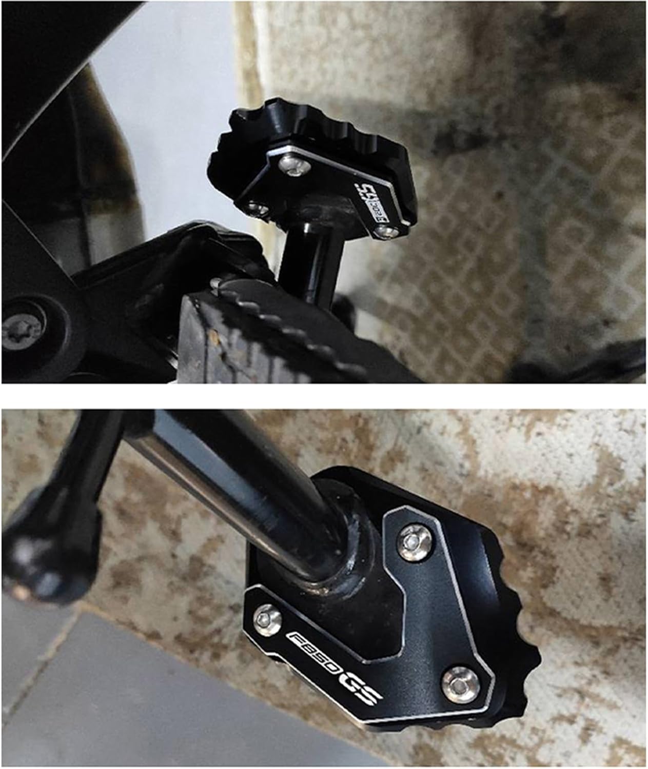 CNC aluminio Kickstand Enlarge Motorcycle Side Stand Extension for BMW F850 GS F 750 850 GSA 2018-2022 (Color  Blue-F850GS)
