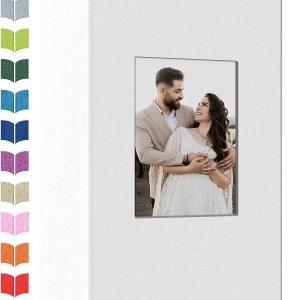 Álbum de fotos de 4 x 6 pulgadas con 300 bolsillos, álbumes de fotos deslizables, cubierta de lino, libro de recuerdos con ventana frontal, página Álbum de fotos de 4 x 6 pulgadas con 300 bolsillos, álbumes de fotos deslizables, cubierta de lino, libro de recuerdos con ventana frontal, página