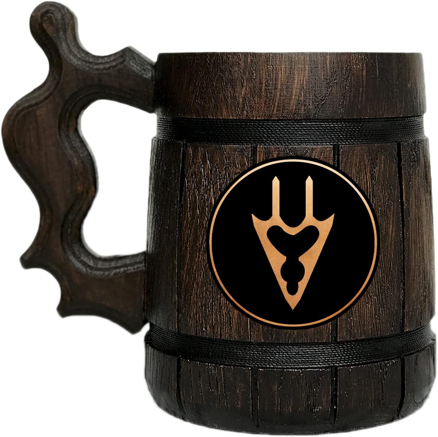 ffxiv – Taza de madera con diseño de dragón. Regalo para jugadores. Jarro de cerveza de madera personalizada. Regalo personalizado para él, regalo