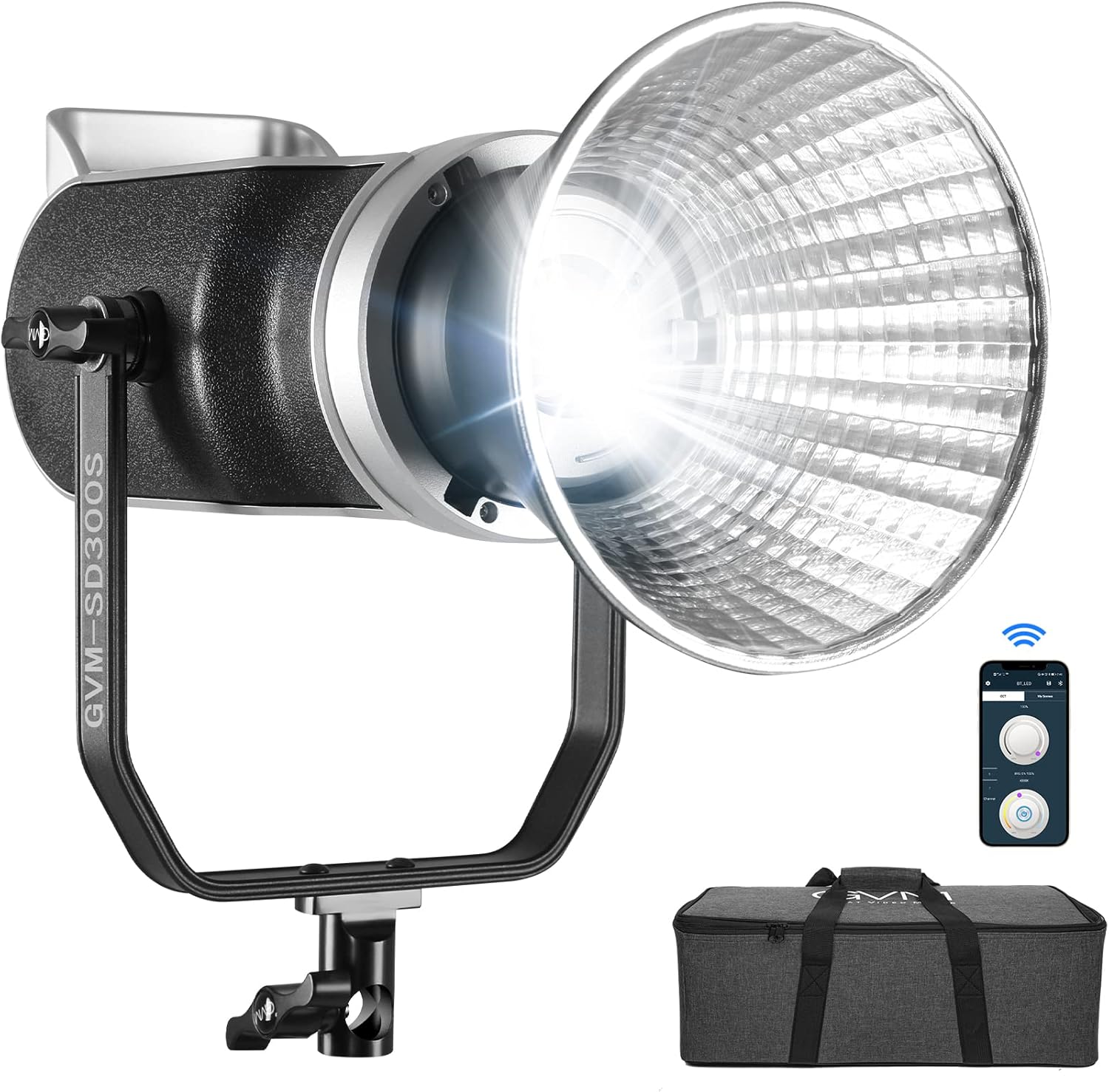 GVM – Luz de video LED de 300 W, CRI 97+ 5600k, 91500