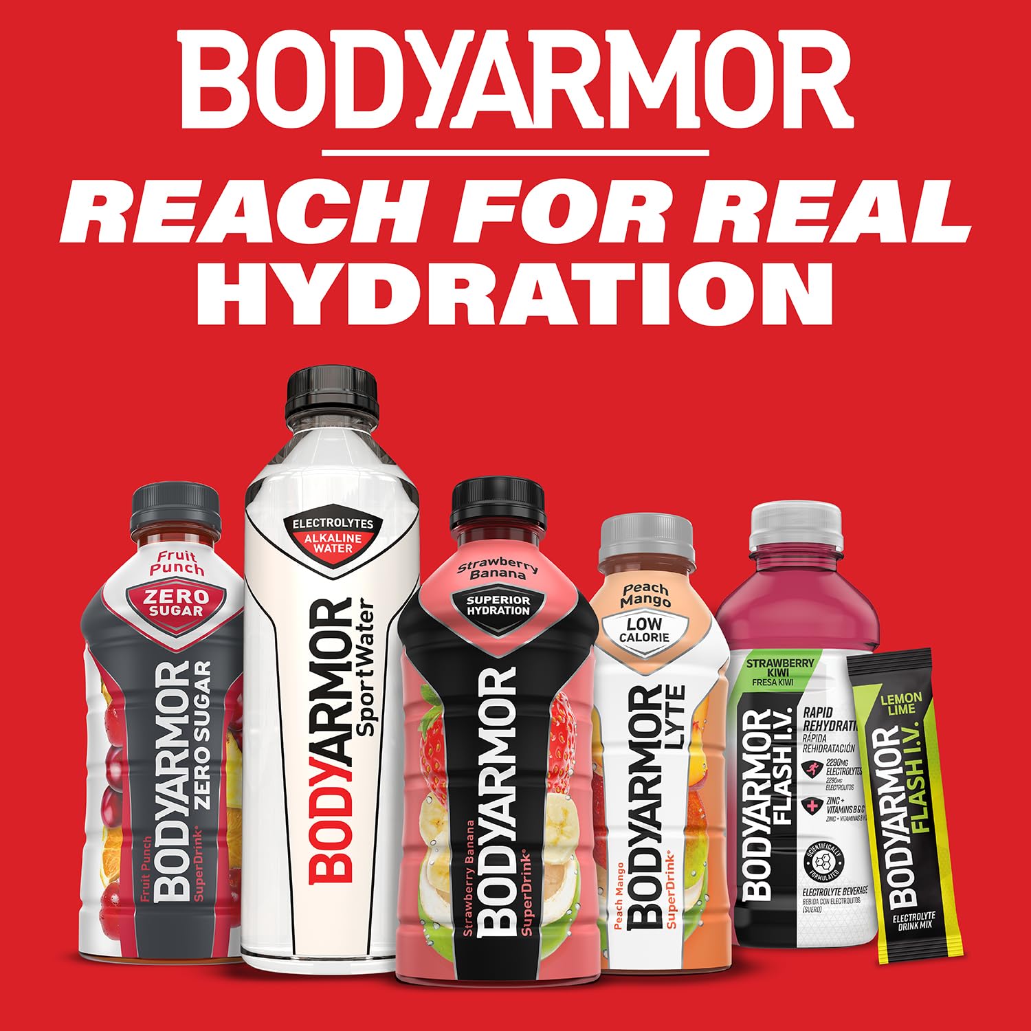 BODYARMOR – Bebida deportiva, Mamba Forever, sabores naturales con vitaminas, electrolitos ricos en potasio, perfecta para deportistas, 20 onzas