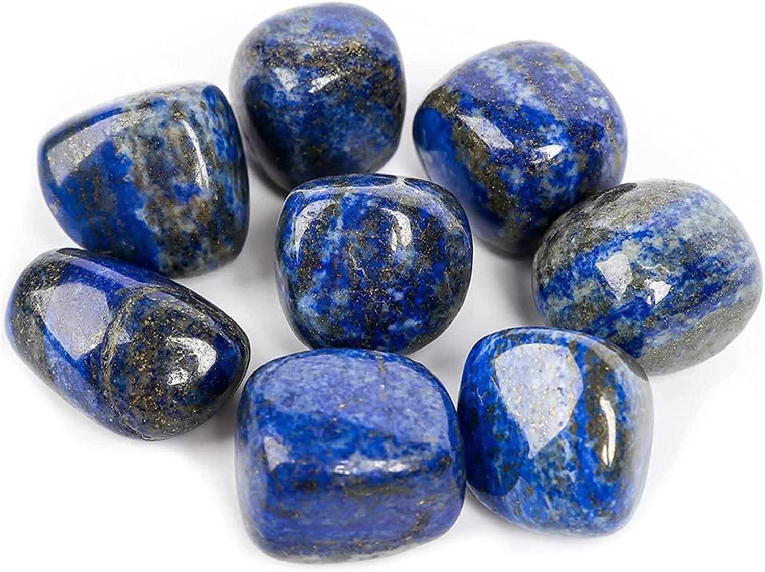 Feng Shui Decorar Piedras Pulidas de Lapislázuli Natural Para Wicca Reiki Cristales Ornamento Piedra Pulida 0.787-1.181 in Natural Rough Jewelry