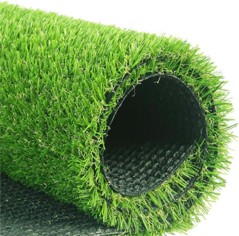 Alfombra de césped artificial realista, para interiores y exteriores, alfombra sintética gruesa para jardín, patio, balcón, paisaje, 3 x 6 pies