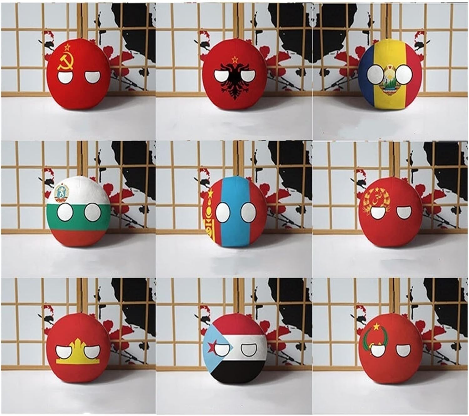 Polandball Countryballs Muñeco de peluche Ucrania España Hungría Portugal Rumania Grecia Austria México Polonia Bola colgante 7.9 in (Color Somalia,