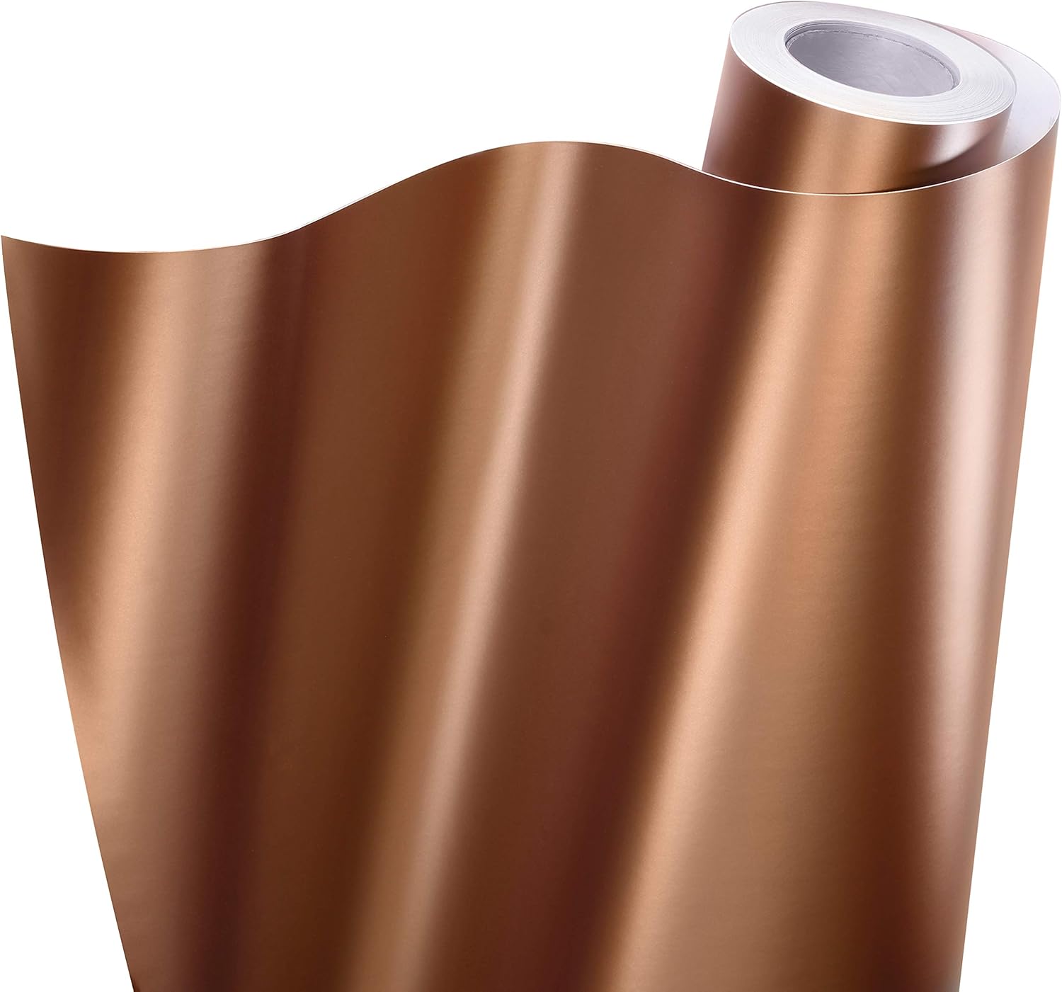 VViViD + Rollo de película de vinilo prémium de oro rosa metálico mate (6 pulgadas x 5 pies)