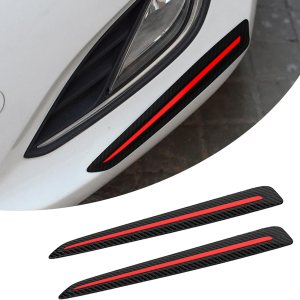 Hawyet 2 protectores de bordes de parachoques 3R para automóvil, 11.8 x 1.3 pulgadas, impermeables, de elastómero termoplástico, polipropileno, Hawyet 2 protectores de bordes de parachoques 3R para automóvil, 11.8 x 1.3 pulgadas, impermeables, de elastómero termoplástico, polipropileno,