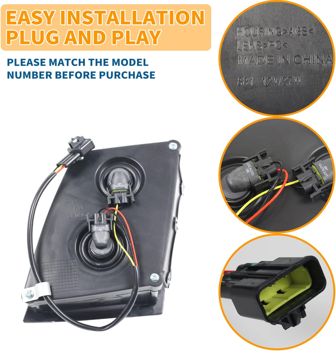 CPOWACE Faros antiniebla compatibles con Volvo VNL VNM VNX VN 2004-2017, repuesto para semirremolque, pasajero izquierdo, compatible con accesorios