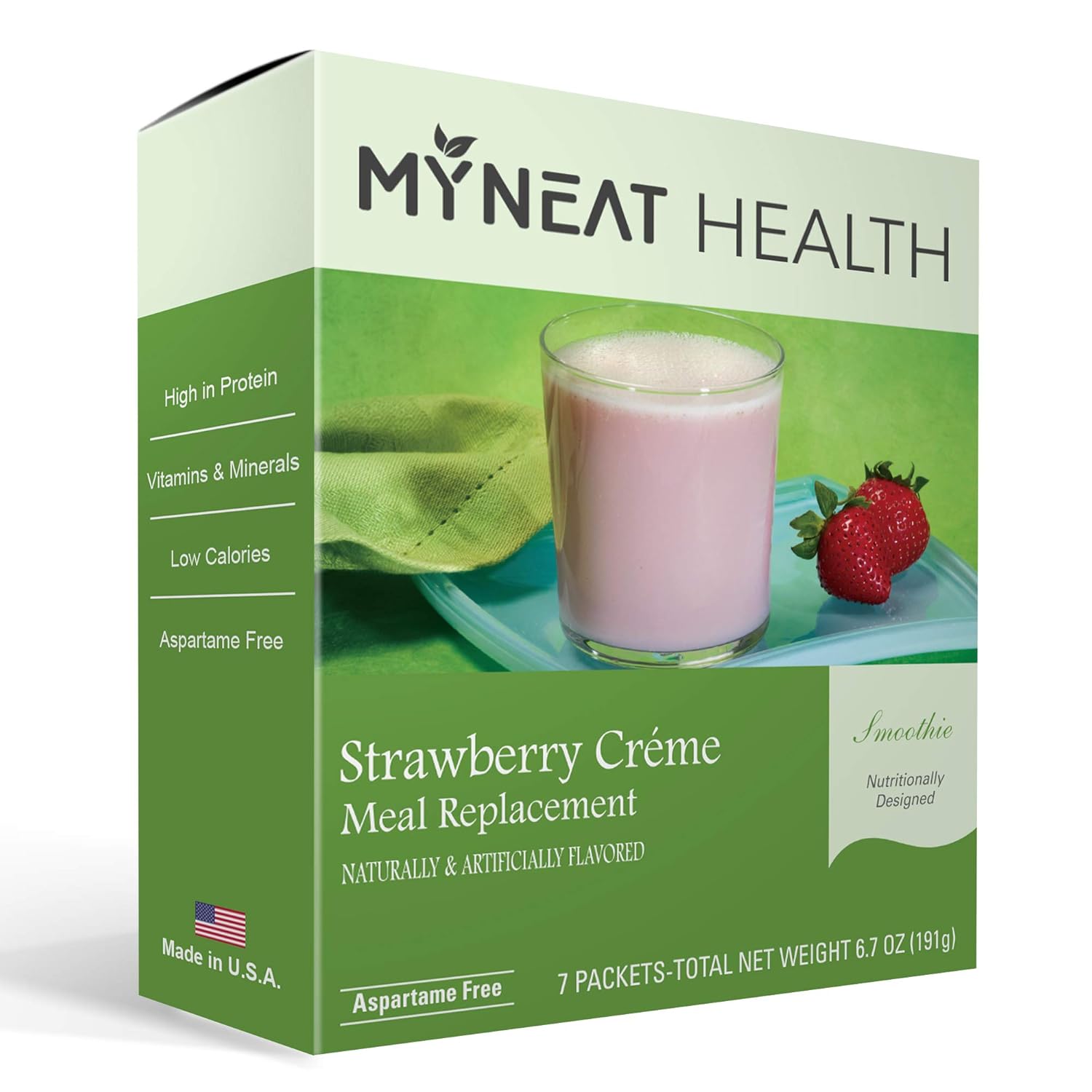 My Neat Health Batido de reemplazo de comidas con alto contenido de proteínas, polvo dietético, bajo en calorías, alto en proteínas, bajo en grasa,