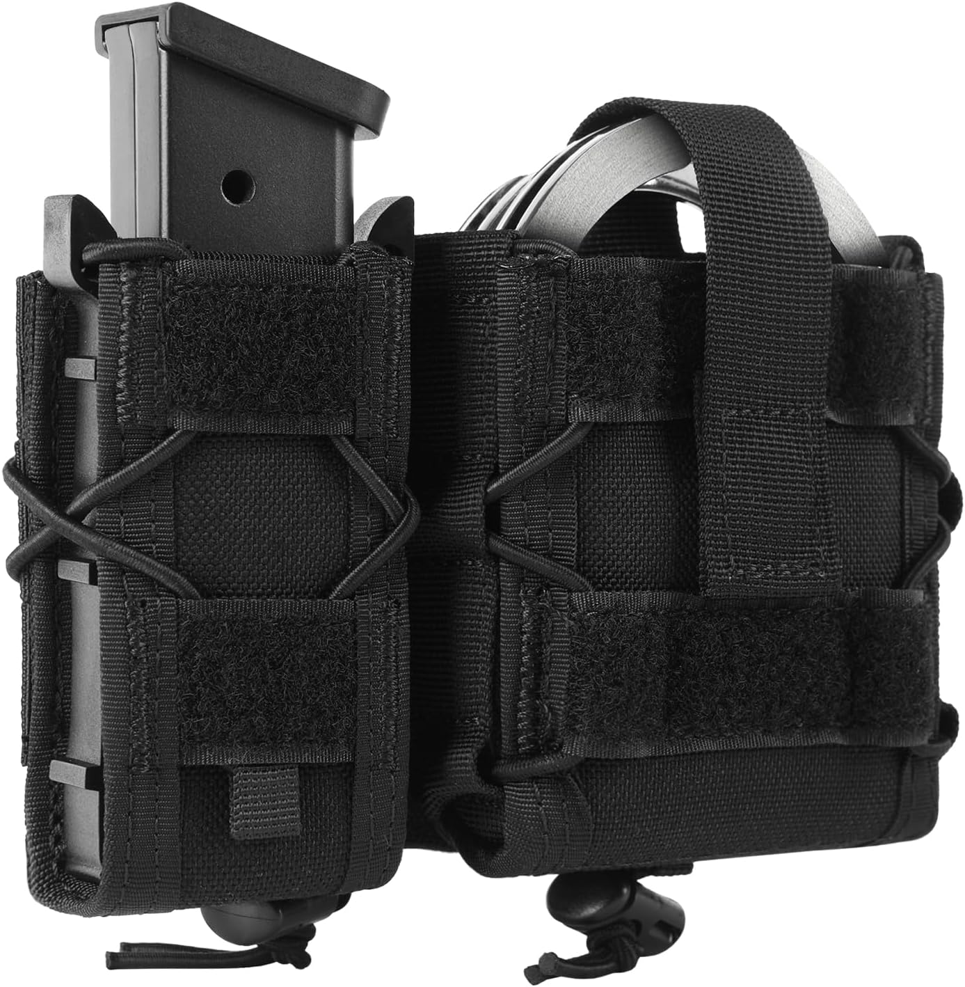 VOTAGOO GEAR Combo de bolsa para esposas de 0.354 in para revistas y esposas de cadena, ASP, esposas plegables compatibles con varios cinturones