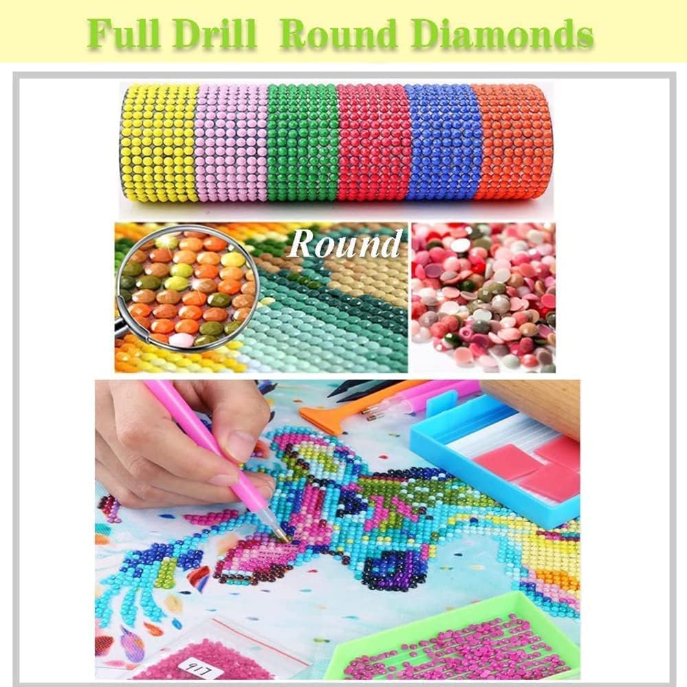Kits de pintura de diamantes de otoño de Acción de Gracias para adultos, kit de arte de diamantes de calabaza de otoño, pinturas 5D con puntos de