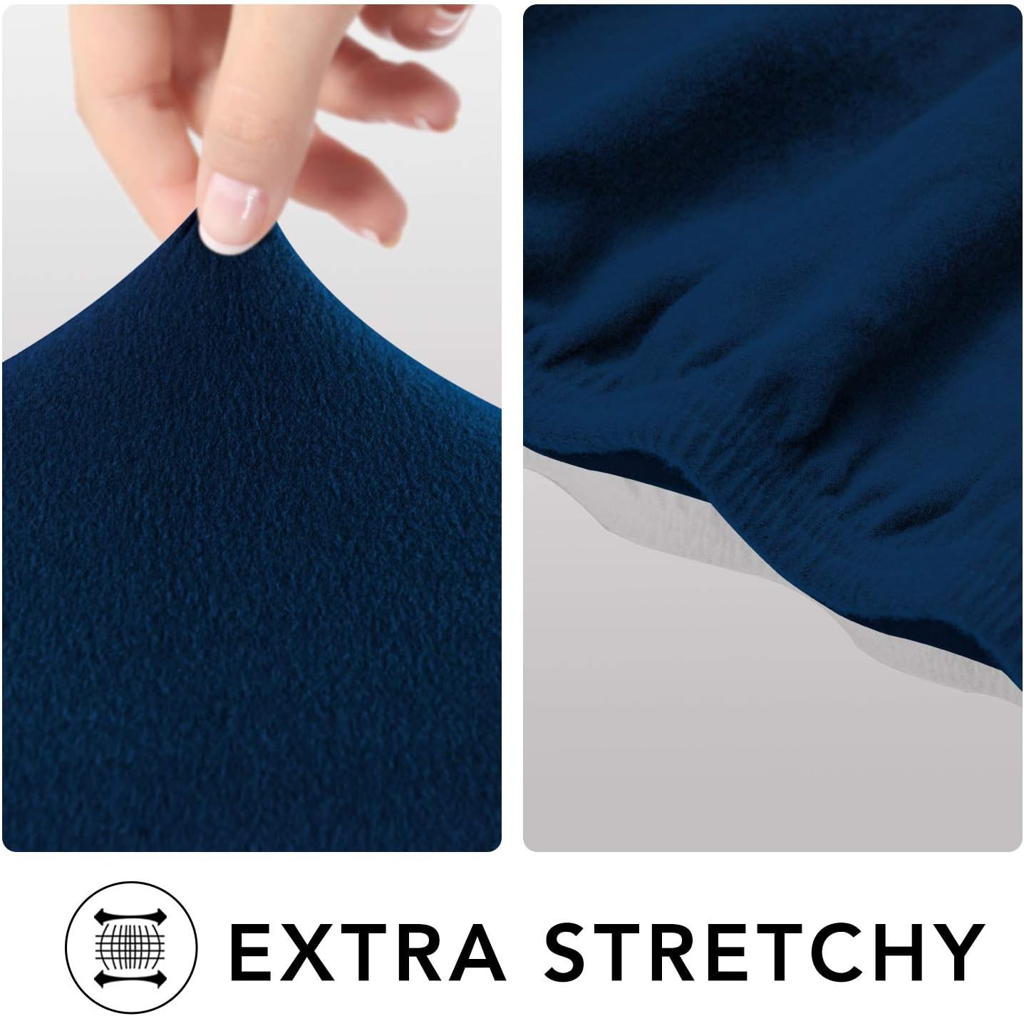 PureFit – Funda de elastano superelástica para sofá y silla, cubierta protectora, suave, antideslizante, lavable, con espuma y base elástica, apta
