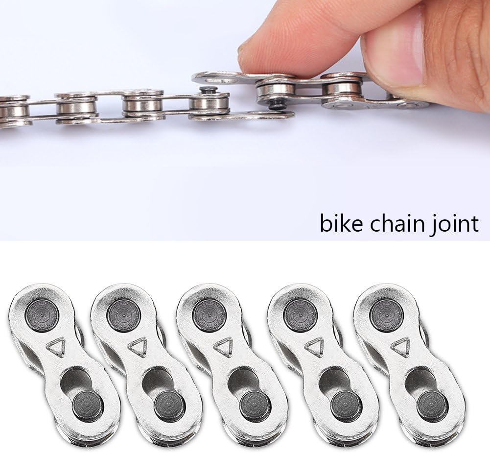 GLOGLOW 5 pares de eslabones para bicicleta, cadena de liberación rápida para bicicleta, conector mágico, 8910 velocidades como repuestos para