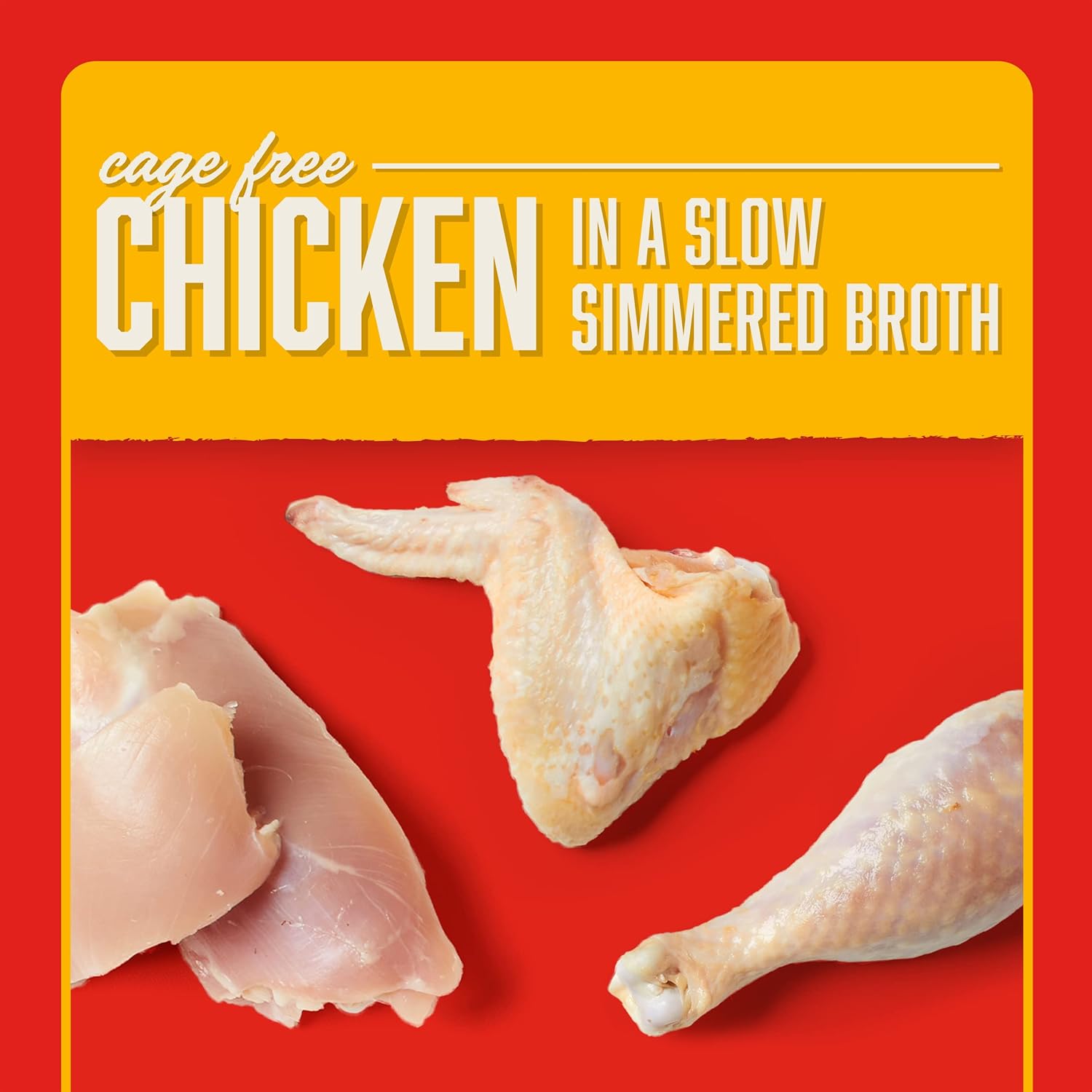 Stella & Chewy’s Stella’s Shredrs Receta de pollo sin jaula en caldo, bolsas de 2.8 onzas (paquete de 24)