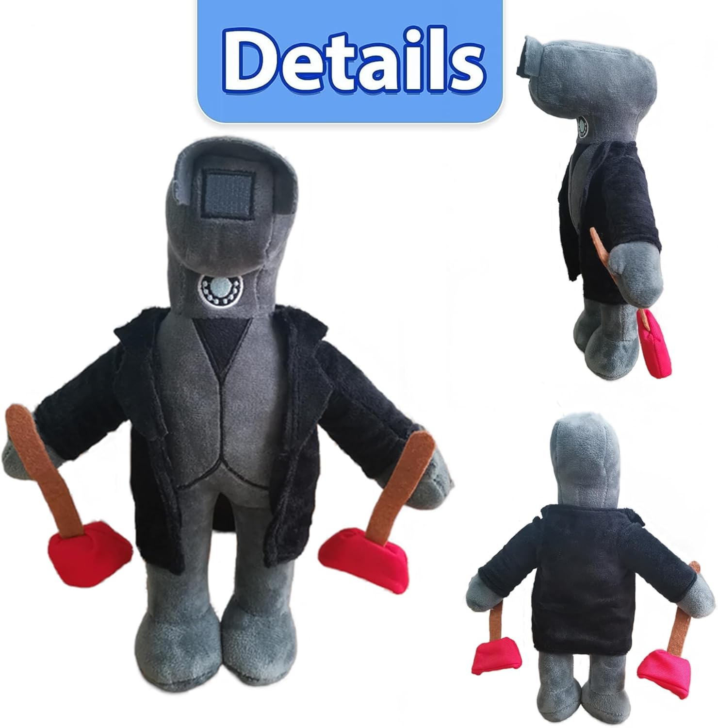 TQJOUJOU Toiletman Titan Speakerman – Juguete de peluche de jefe de cámara de TVman, regalos coleccionables para fanáticos y niños