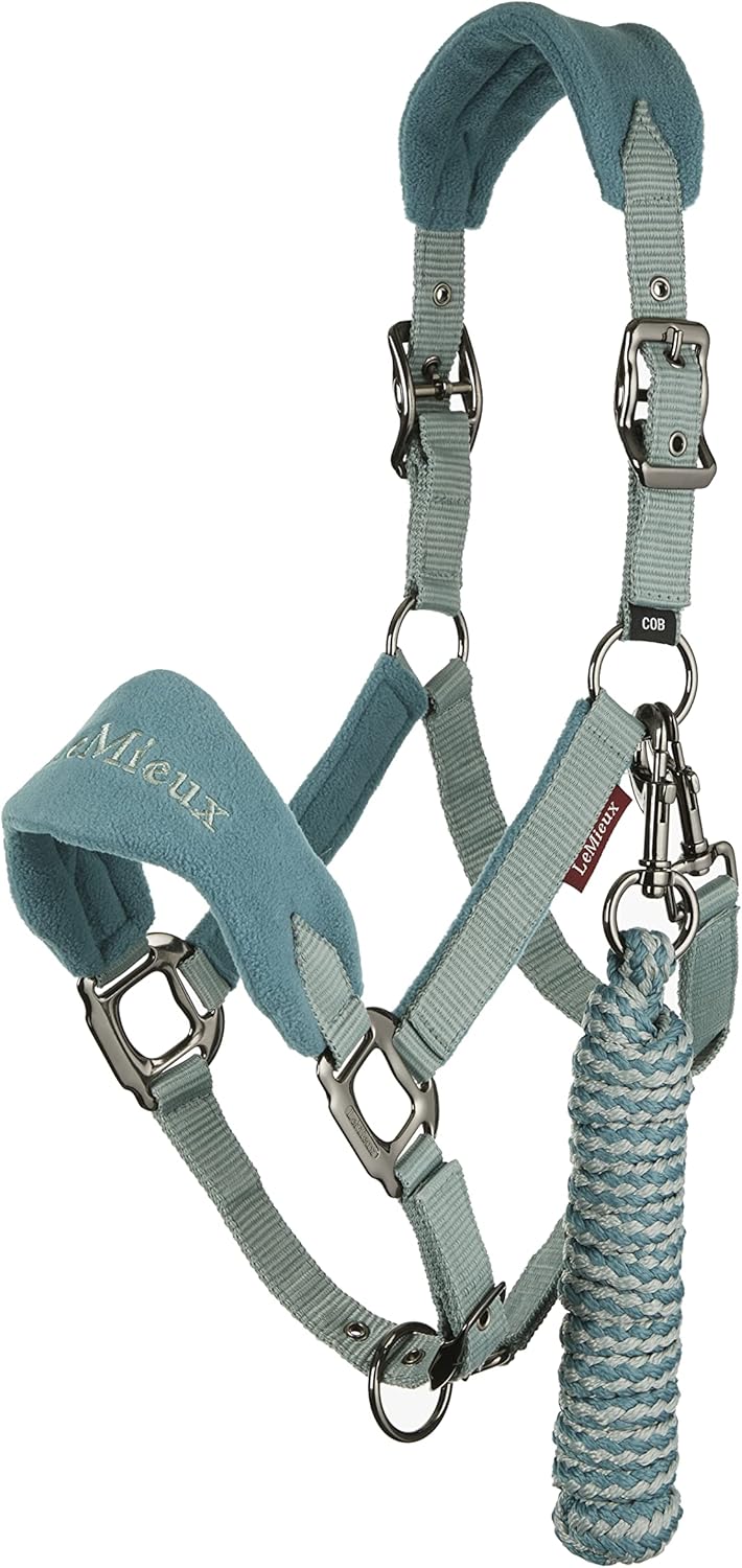 LeMieux Vogue – Cuello de forro polar – Halter y cuerda de plomo