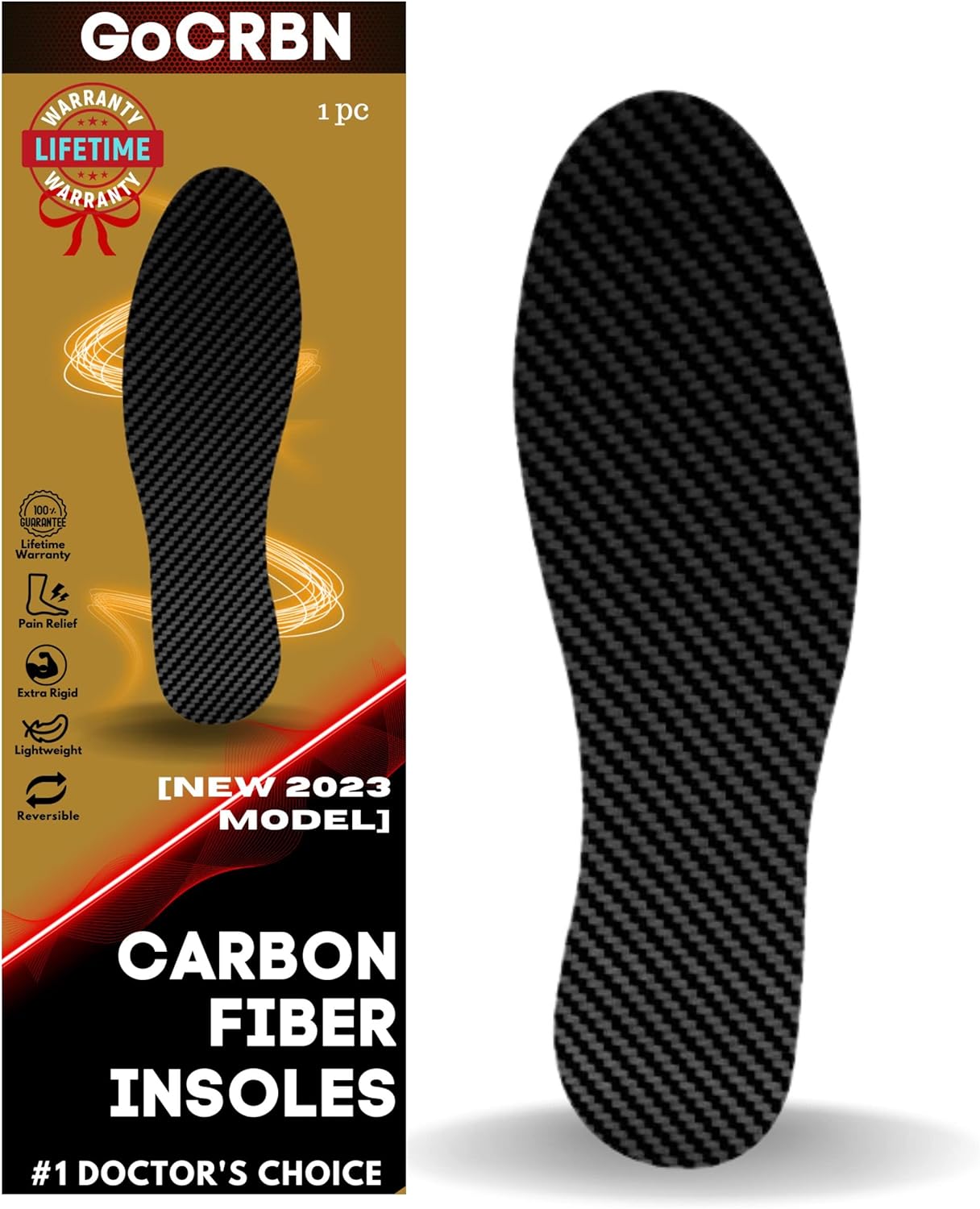 Plantilla de fibra de carbono para aliviar el dolor de los dedos de los pies, para hombres y mujeres, insertos rígidos de fibra de carbono para