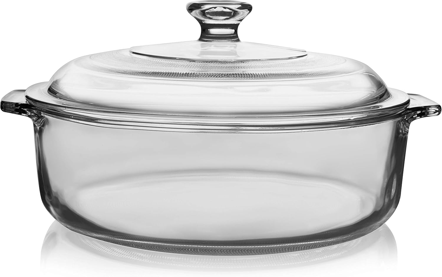 Libbey Baker’s Basics – Bandeja de vidrio para hornear con tapa, 2 cuartos de galón