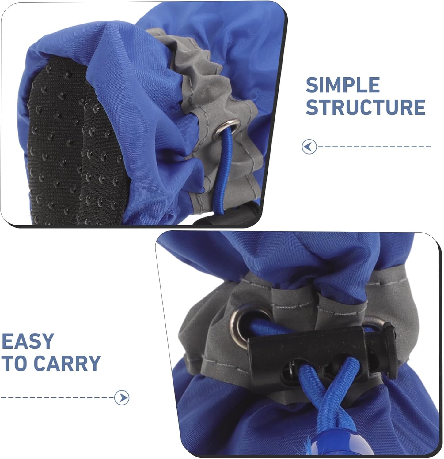 UKCOCO Zapatos de perro para perros pequeños a medianos, botines de perro, protector de patas para pavimento caliente, botas de senderismo de nieve