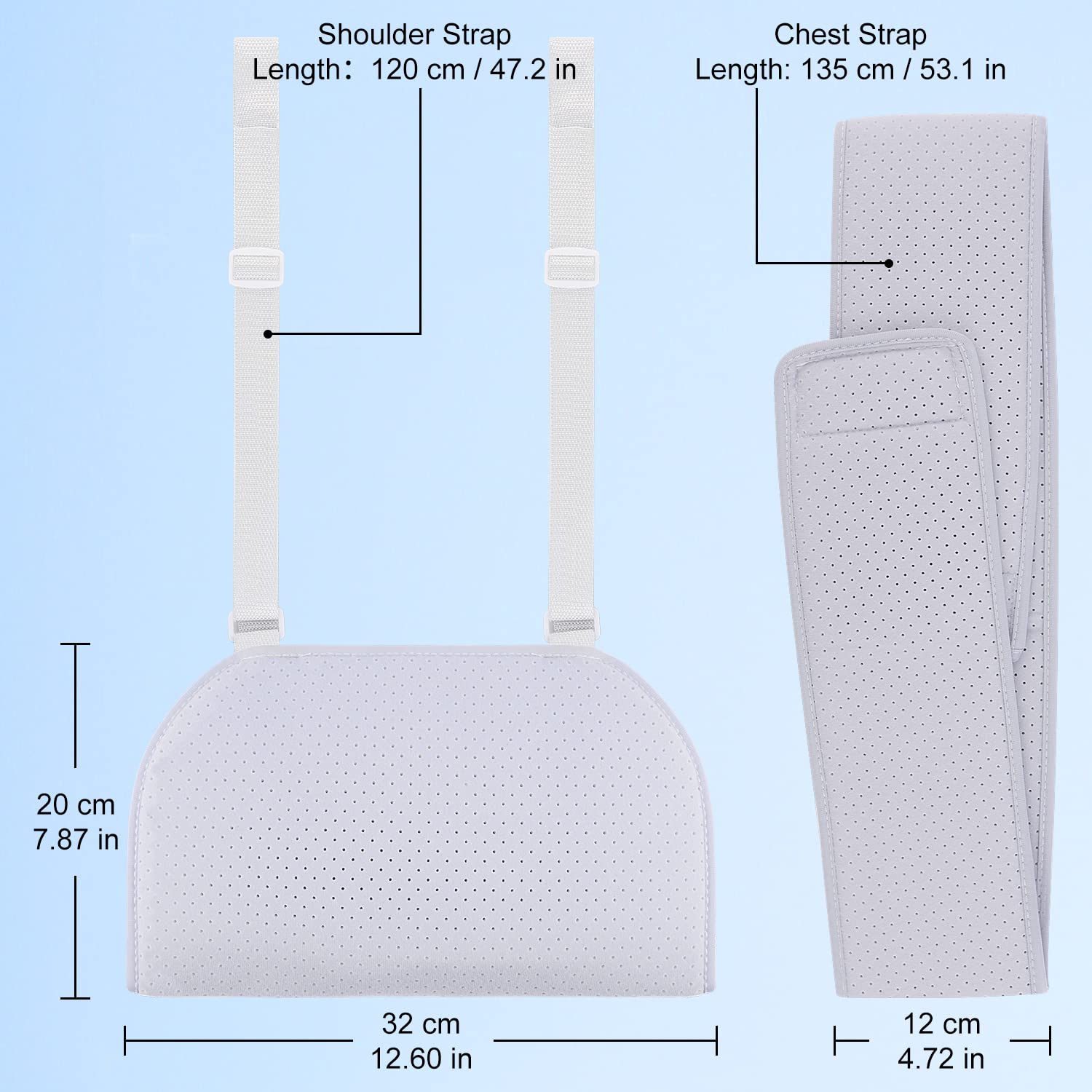 supregear Inmovilizador de hombro ajustable, soporte ergonómico para el hombro, cómodo y transpirable para el día y la noche, soporte de hombro para