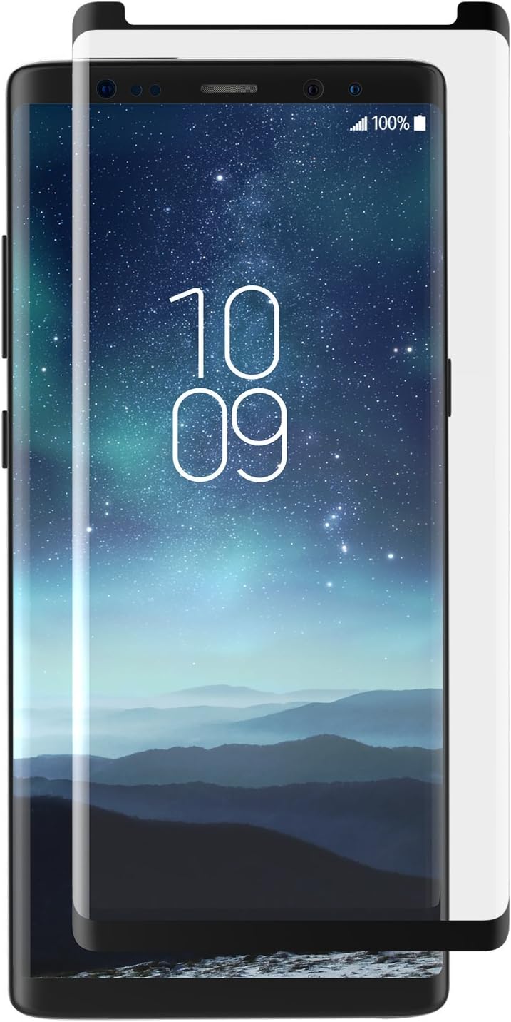 ZAGG Curva de vidrio curvada protección contra impactos y arañazos para Samsung Galaxy Note 8