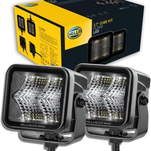 Hella Foco LED 1FA 358 176-801 – Kit Cubo Mágico Negro 2.7″ – 1224V – Montaje – Iluminación corta distancia – Cable 19.685 in – Enchufe DEUTSCH plug Hella Foco LED 1FA 358 176-801 – Kit Cubo Mágico Negro 2.7″ – 1224V – Montaje – Iluminación corta distancia – Cable 19.685 in – Enchufe DEUTSCH plug