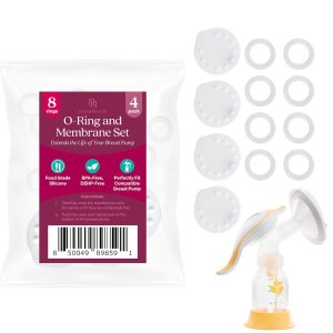 Nurse & Nourish Membranas de 8 O’Rings y 4 extractores de leche para extractor de leche manual Medela Harmony – Piezas de enfermería y nutrición Nurse & Nourish Membranas de 8 O’Rings y 4 extractores de leche para extractor de leche manual Medela Harmony – Piezas de enfermería y nutrición
