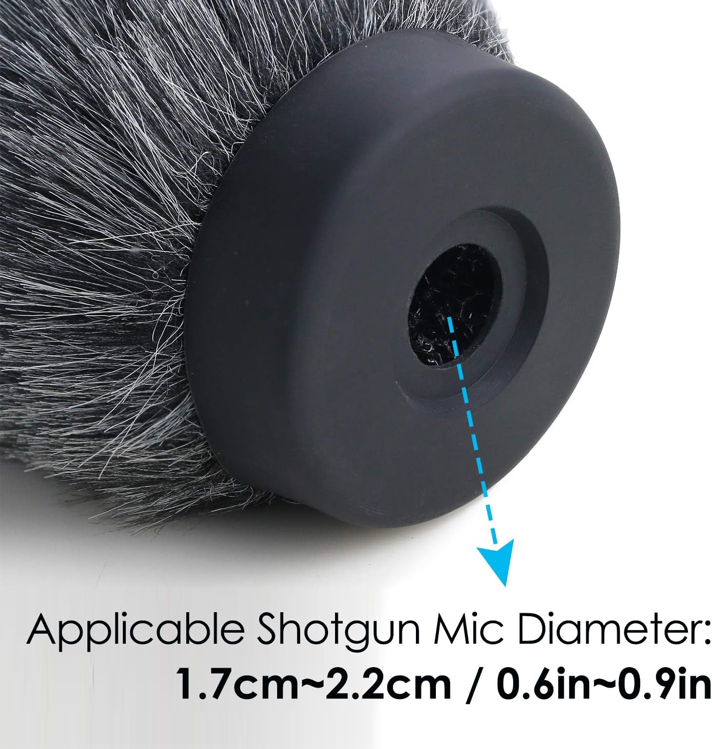 YOUSHARES Deadcat – Orejera de viento para Rode NTG4, micrófonos de escopeta MKE 600, micrófonos de escopeta Audio-Technica AT875R, parabrisas de
