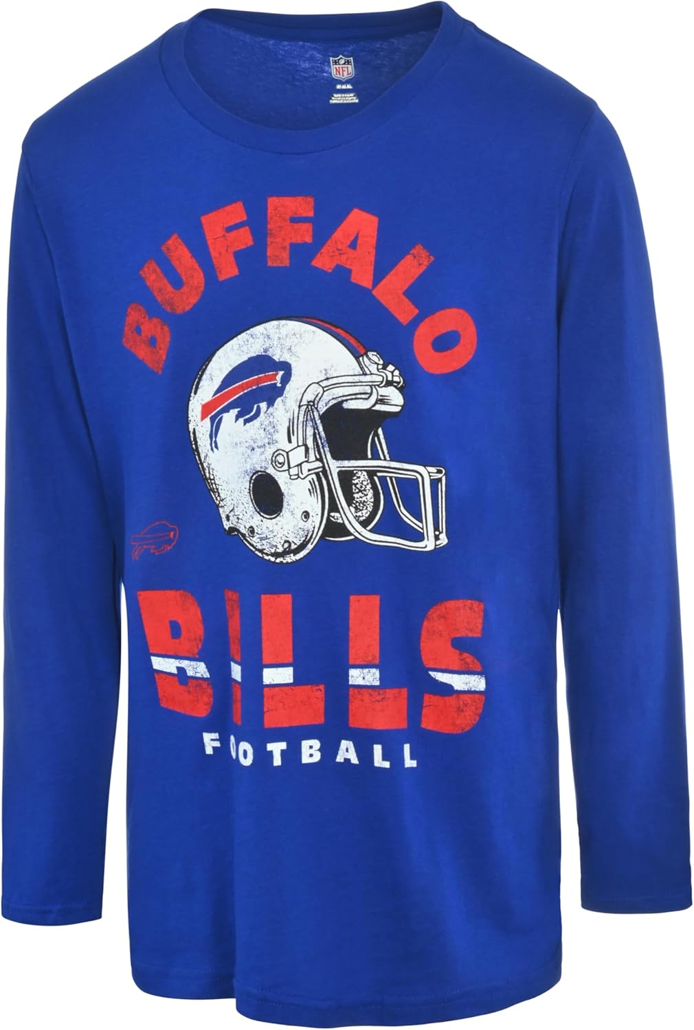NFL Kids Youth 8-20 – Camiseta de manga larga con logotipo del equipo desgastado, con licencia oficial