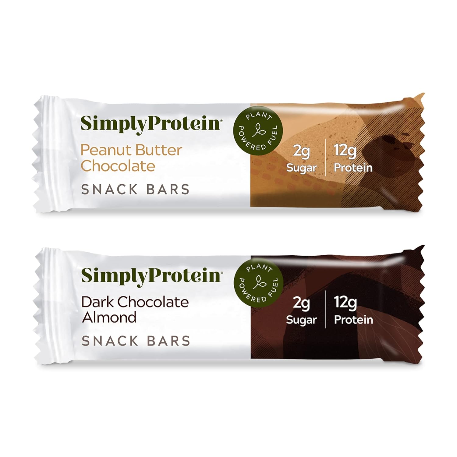 SimplyProtein – Barra de proteínas bajas en carbohidratos, paquete de 16, chocolate con mantequilla de maní y chocolate negro y almendra, barras de