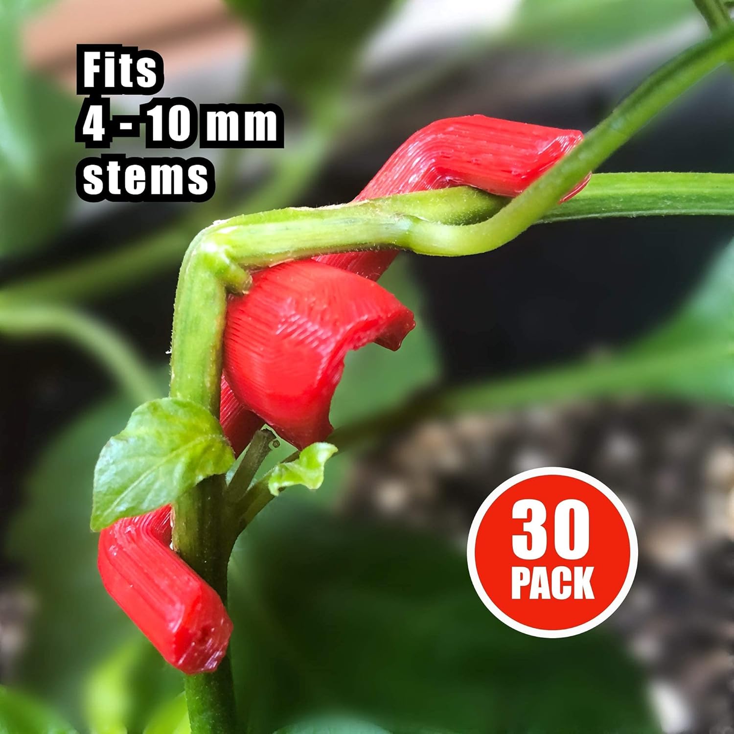 HMG 90 Degree Plant Benders for Low Stress Training (LST), No Stake Trellis, and Plant Training (30 Pack)