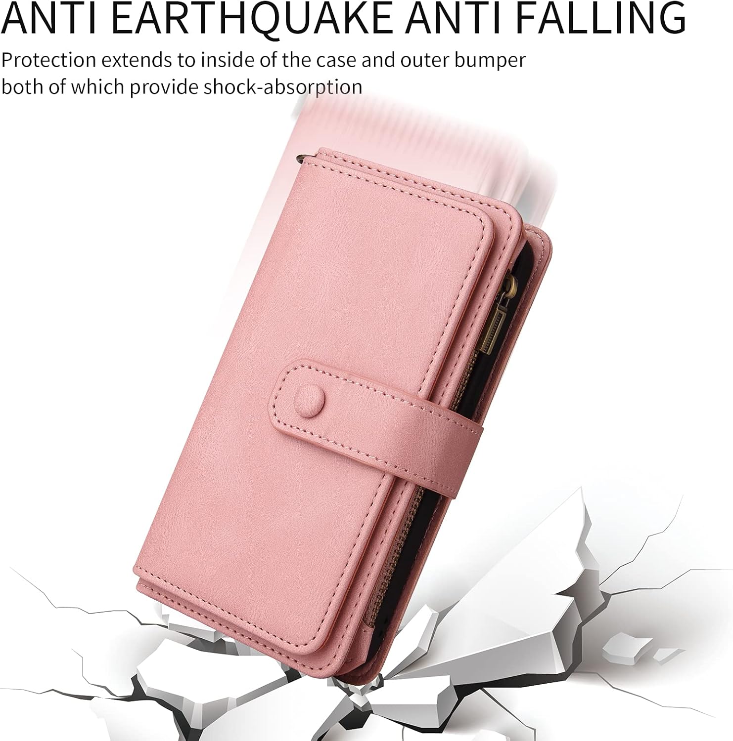 Asuwish Funda de teléfono para Samsung Galaxy A13 5G Funda tipo cartera con protector de pantalla de vidrio templado y correa para la muñeca con