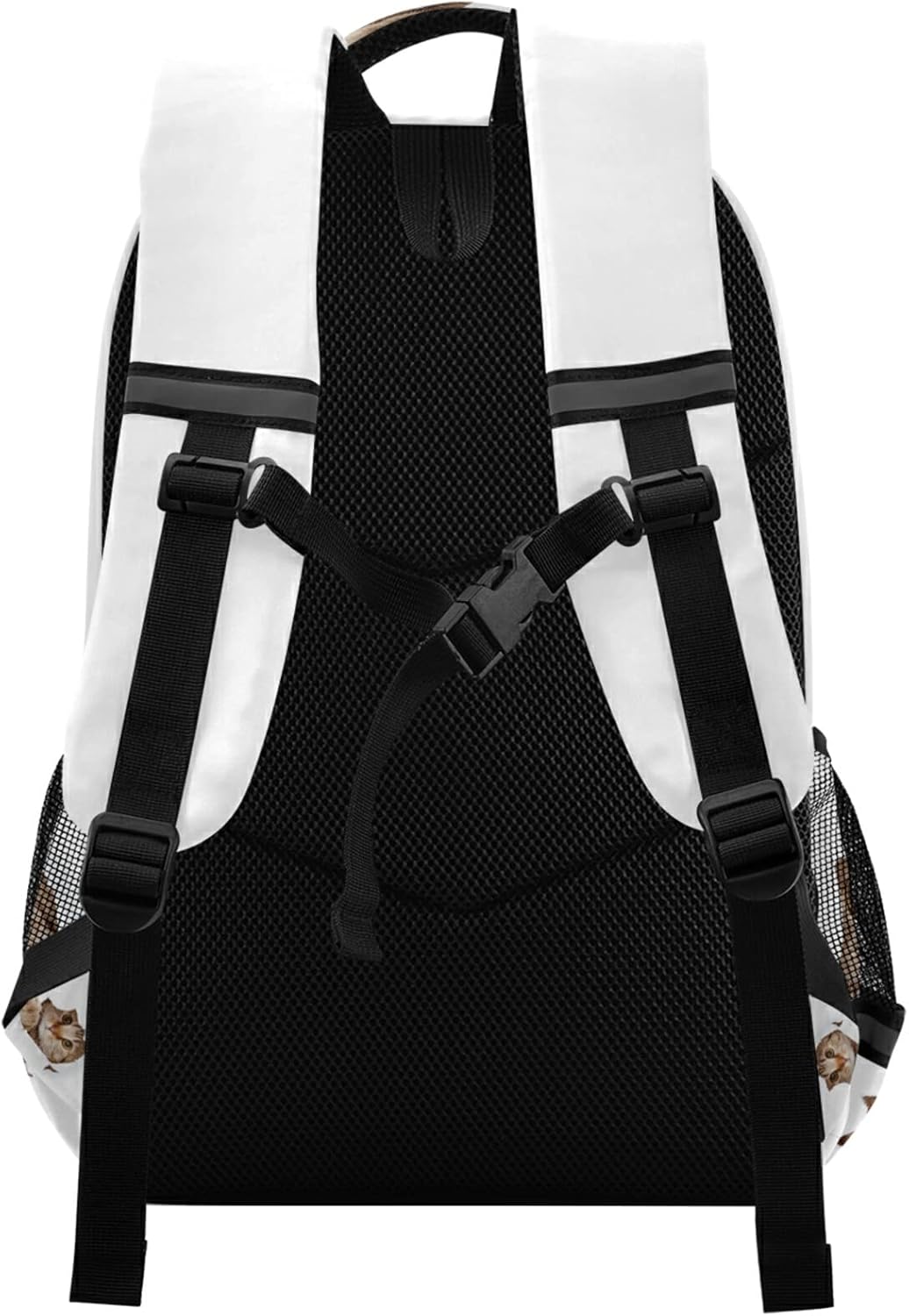 Mochila Acuarela Flor Floral Colorido Escuela Colegio Mochila Portátil Casual Daypack, N Lovely Cat Blanco, Mochilas Daypack