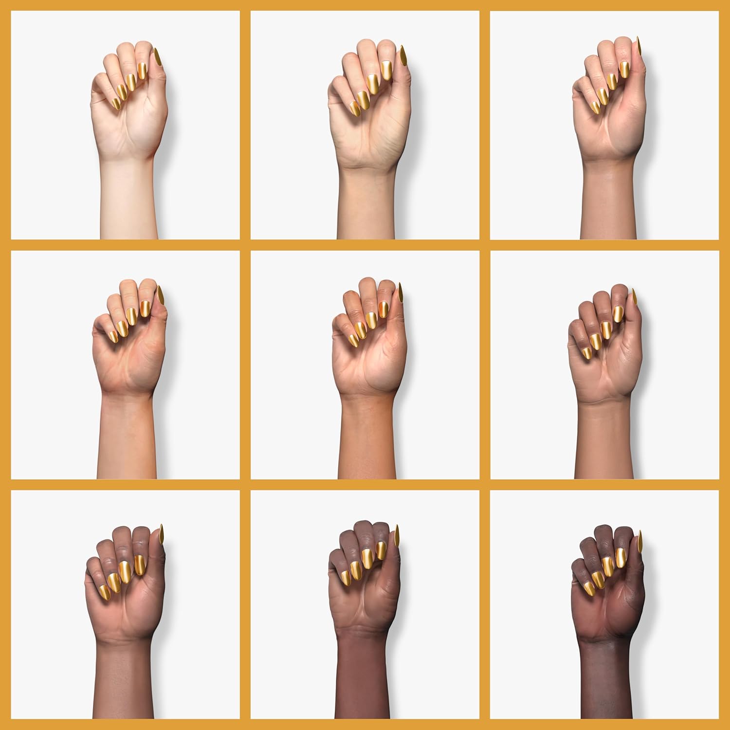 Ochine Esmalte de uñas de gel de espejo, 0.6 fl oz, no irritante, de secado rápido, esmalte de uñas de color metálico