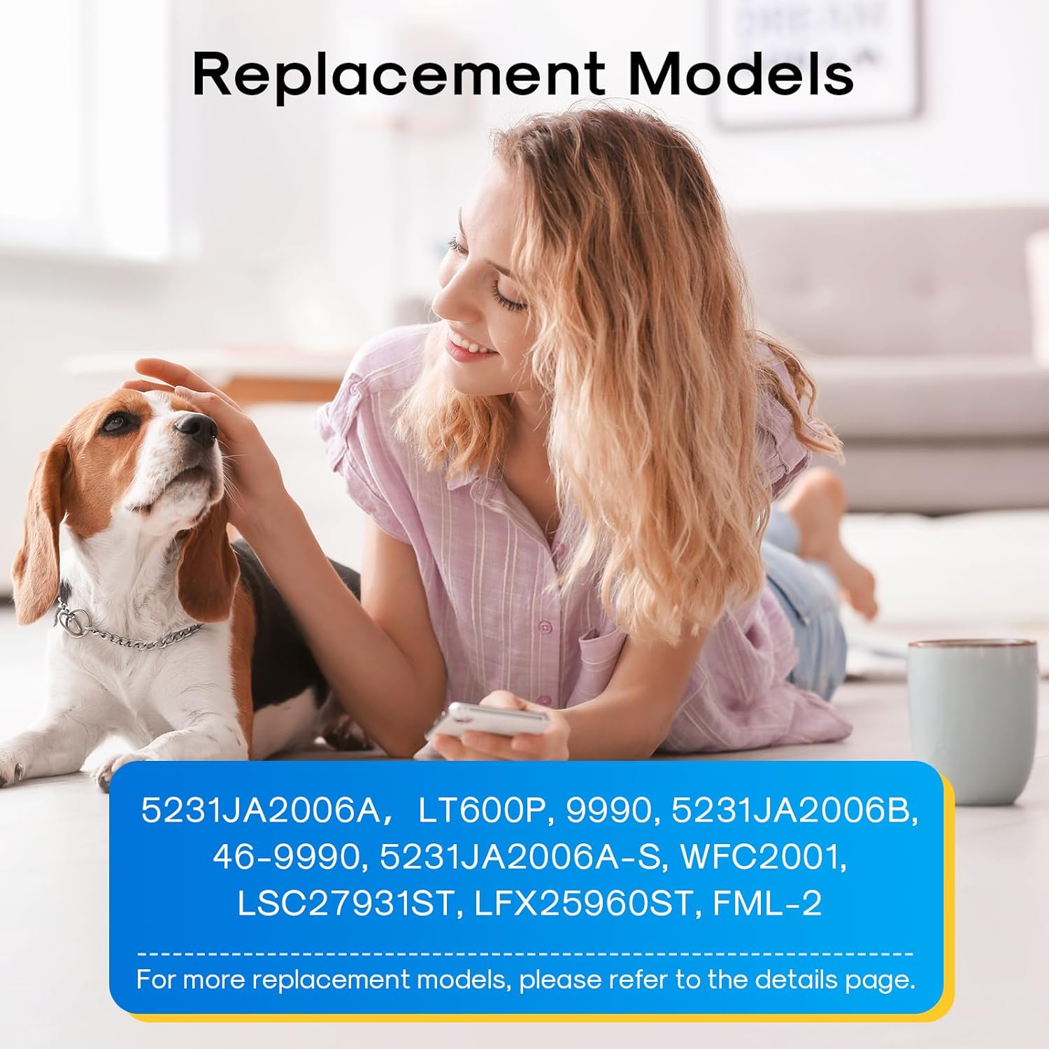 Reemplazo 5231JA2006A para LG LT600P, 5231JA2006B, Kenmore 46-9990, 5231JA2006F, R-9990, 5231JA2006E, LFX25975ST, LFX25960ST, EFF-6003A, LFX239