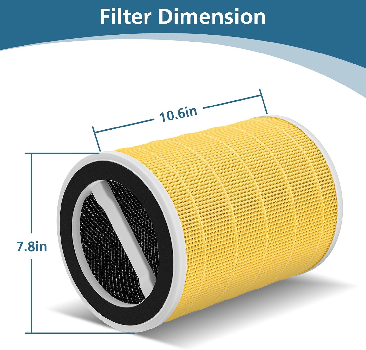 Paquete de 2 filtros de repuesto para el cuidado de mascotas Welov P200SP200 PRO purificador de aire, para purificador de aire Ganiza G200SG200,