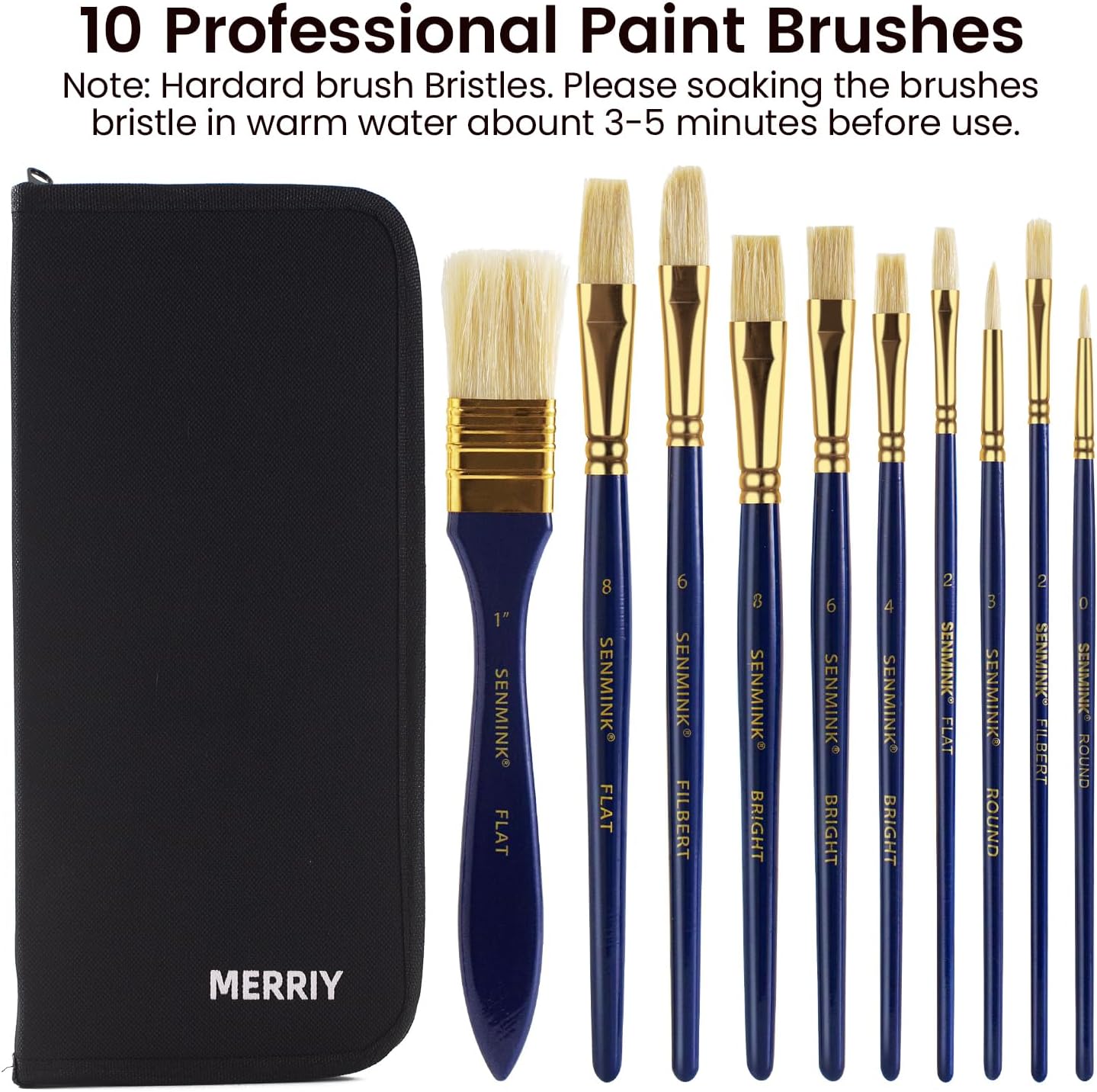 MERRIY Juego de pintura al óleo para artistas, kit de suministros de pintura premium con caballete de mesa, pinturas al óleo de 12 colores, lienzo