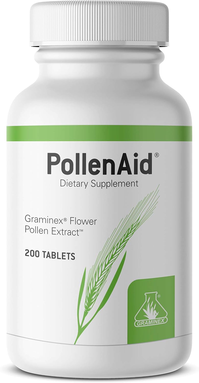 Suplemento de próstata PollenAid apoyo natural de próstata para el control de la vejiga y la salud del tracto urinario, extracto de polen de centeno
