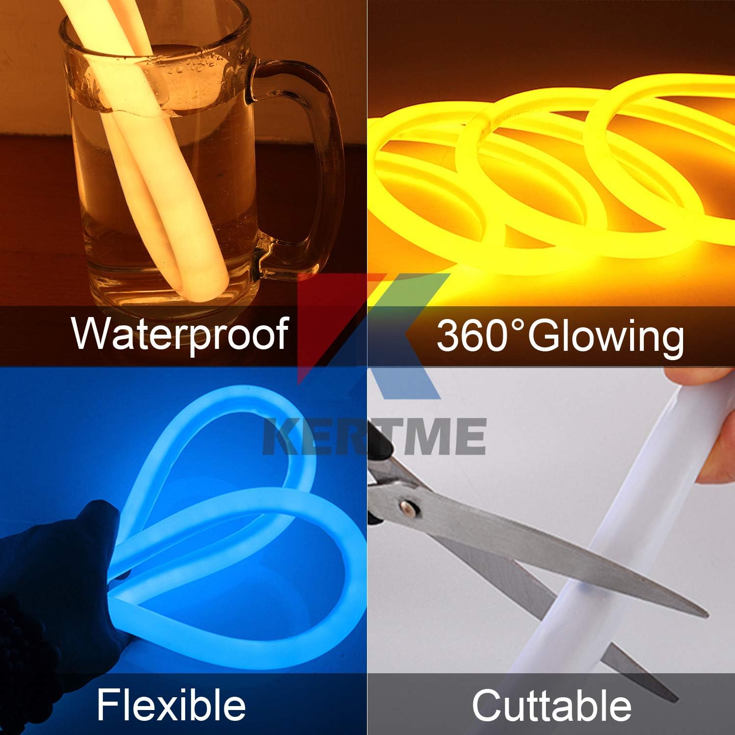 luz LED de neón de 360grados